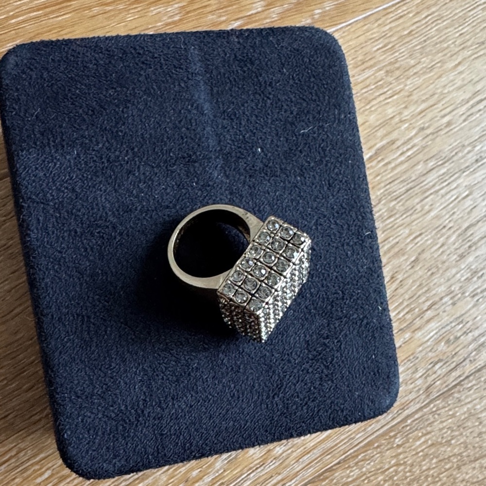 Lia Sophia Gold and Silver Geometric Ring